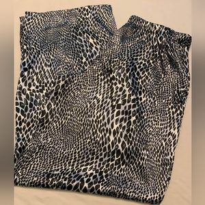 Natori Cruz silk animal print lounge pants